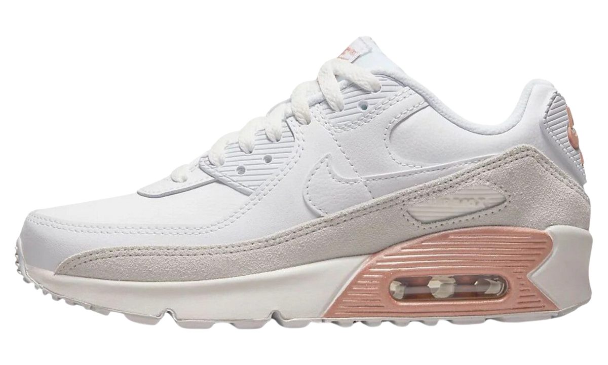Air Max 90 Leather GS "White Metallic Red Bronze" CD6864 117